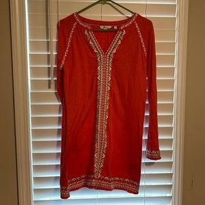 Boden long sleeve comfy dress